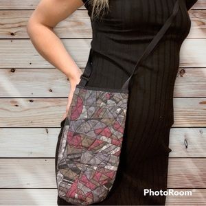 Water bottle bag caddy holder koozie shoulder crossbody hiking workout fitness